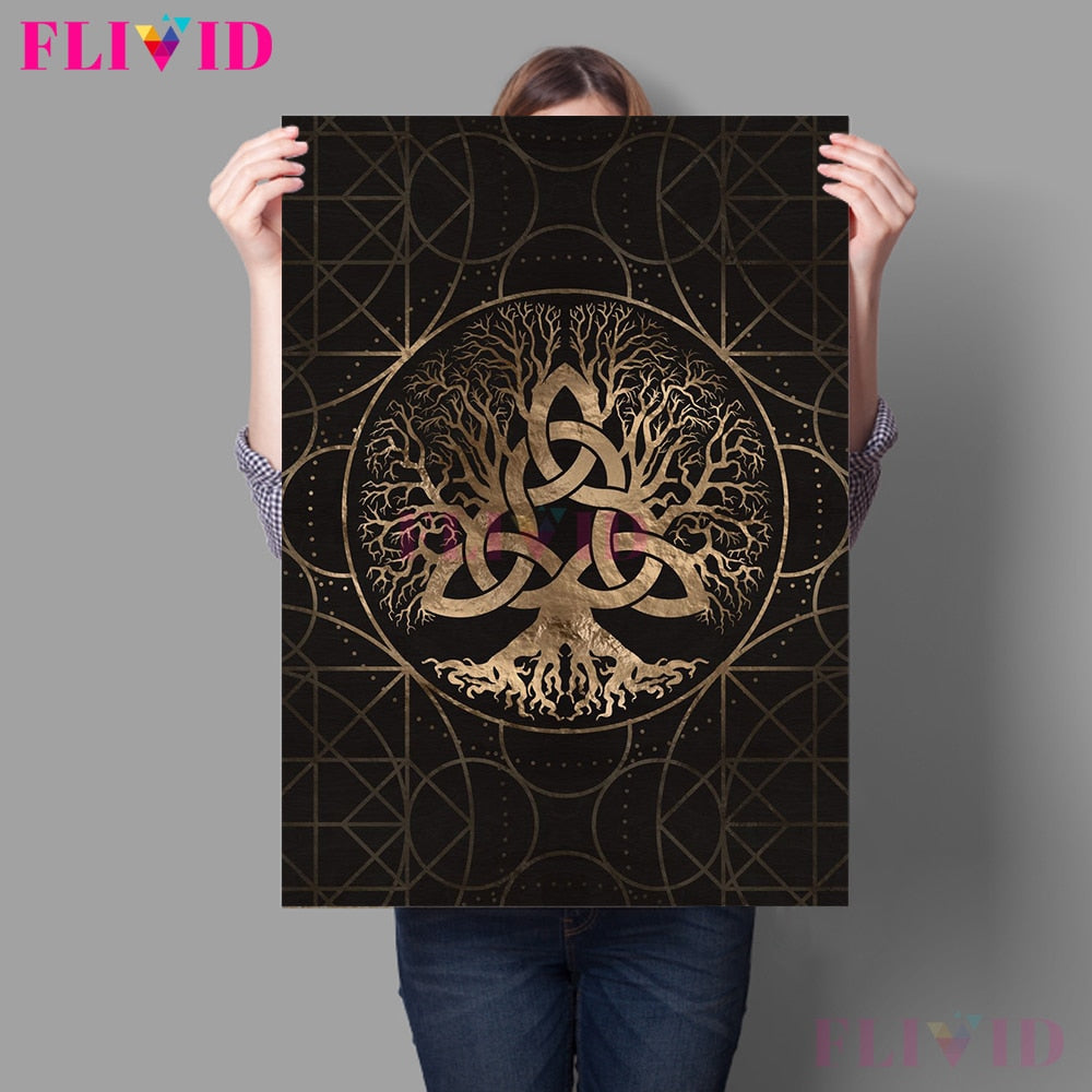 Tree Of Life Yggdrasil Canvas Posters