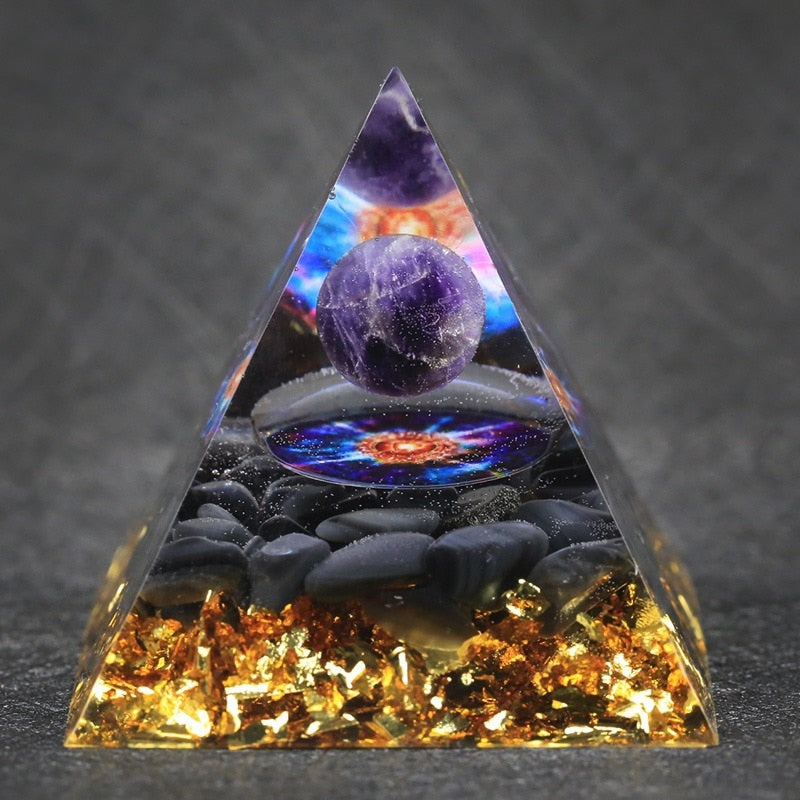 Universe Pyramid Crystal & LED Light Up Pyramid Base(Sold Separately).