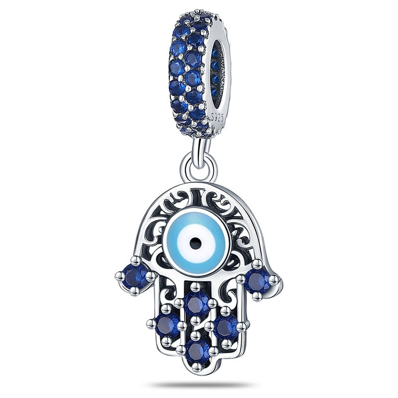 Evil Eye Murano Necklace, Pandora Charm Necklace, Authentic Pandora Ne –  Evileyefavor