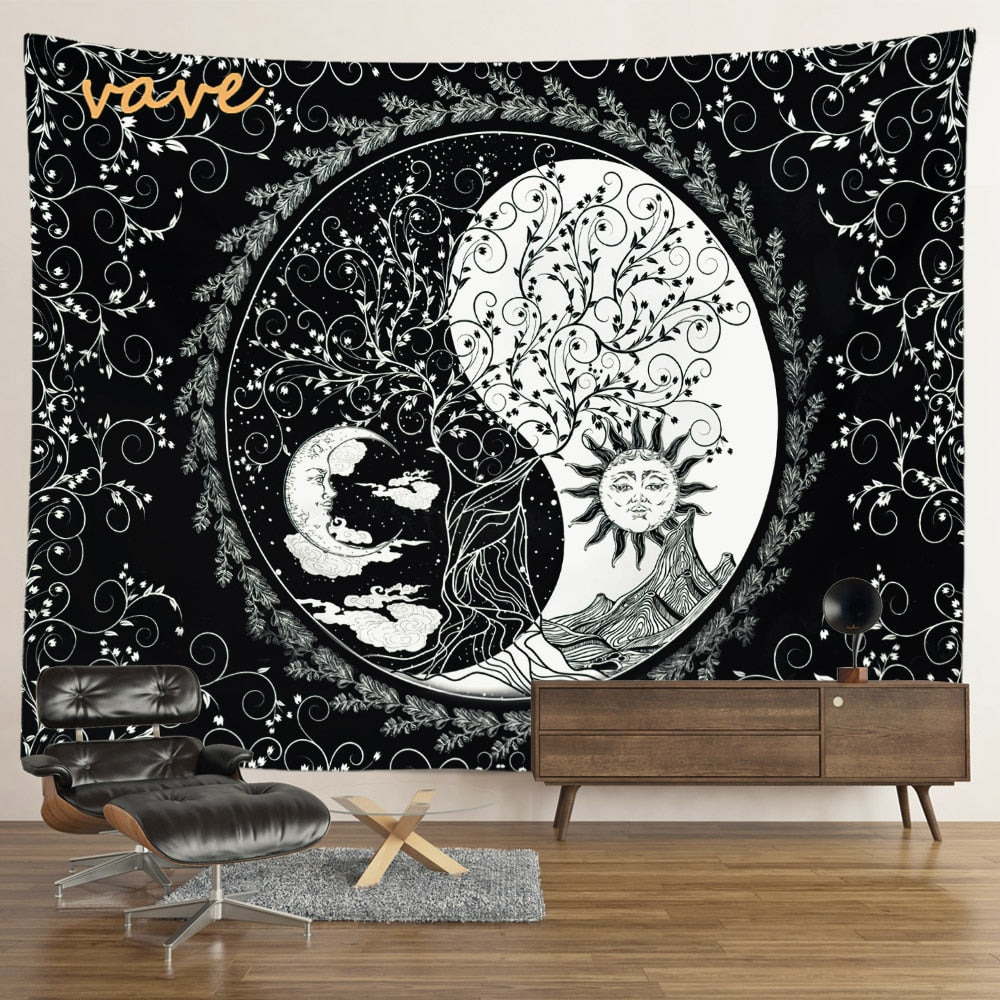 XS - S Cosmic Spiritual Trippy Psychedelic Tree of Life Tapestry